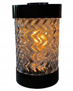 Sviečková lampa, krištáľová trubica, veľmi veľká na hrob